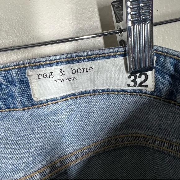Rag & Bone Womens Alex High Rise Straight Leg Button Fly Jeans Size 32 - Picture 6 of 12